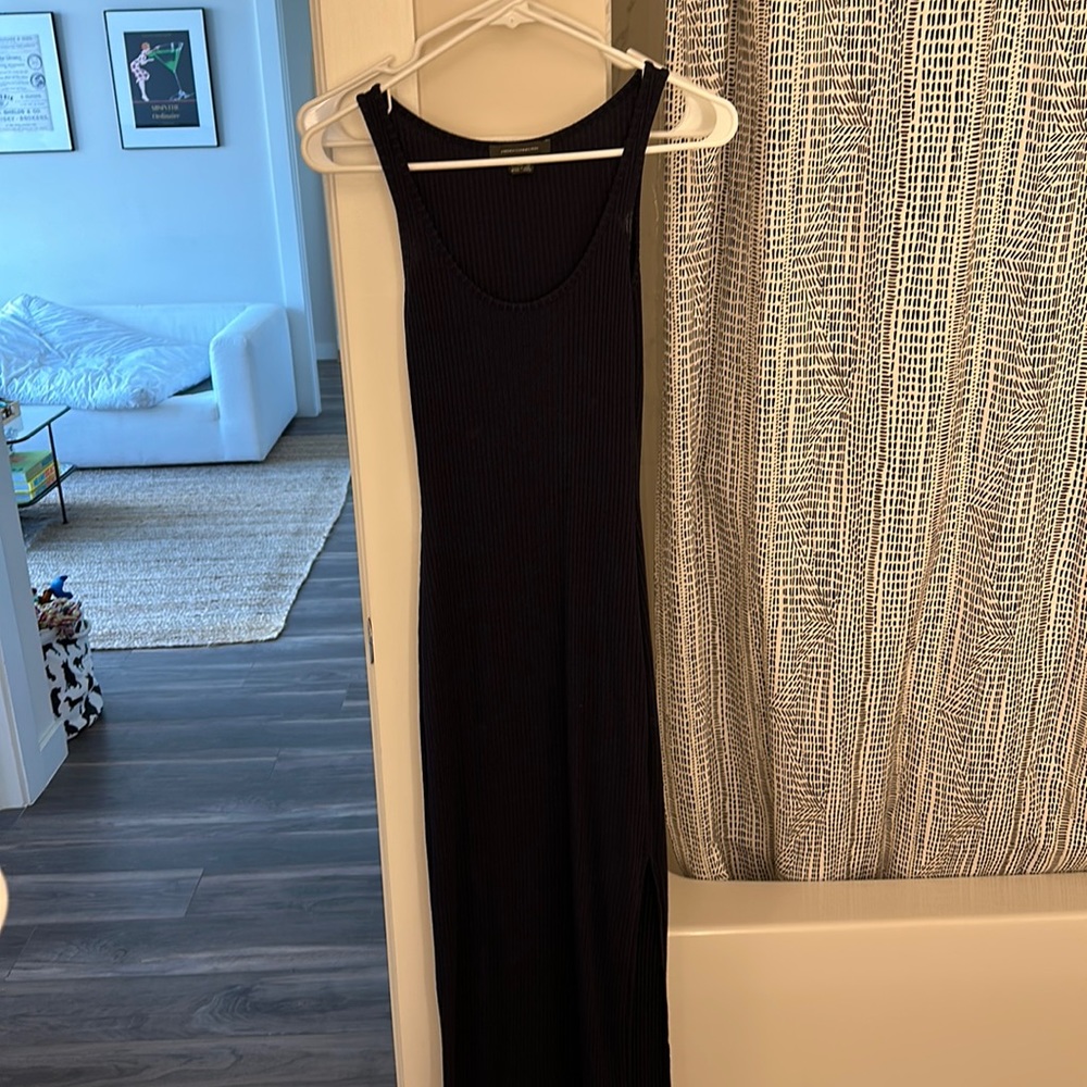 French connection ribbed maxi dress